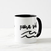 Costa Rica Pura Vida Wave Souvenir Mok (Voorkant rechts)