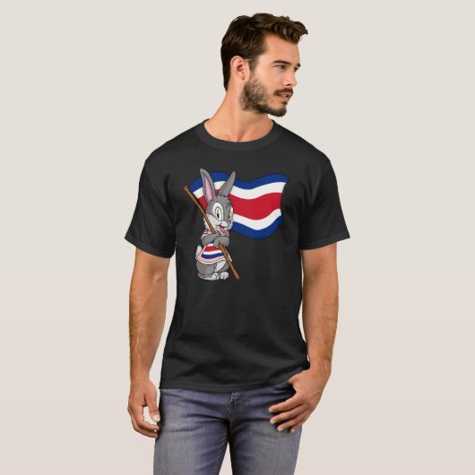 Costa Rica Rabbit T-shirt (Voorkant volledig)