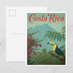 Costa Rica Reis Oude Stijl Briefkaart