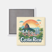 Costa Rica Reisontwerp 🗺️ Magneet (Voorkant / Achterkant)