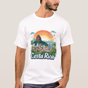 Costa Rica Reisontwerp 🗺️ T-shirt