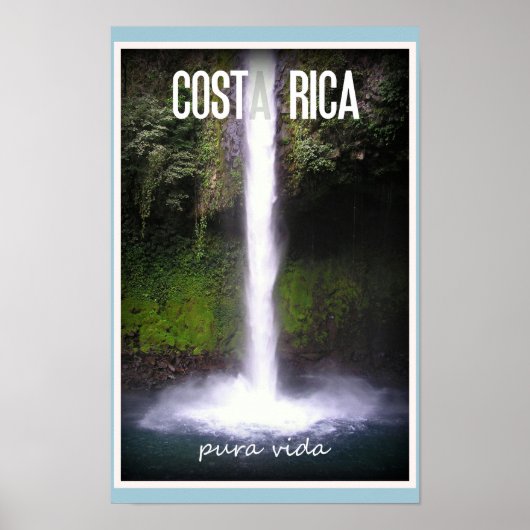 Costa Rica Reisposter Poster (Voorkant)