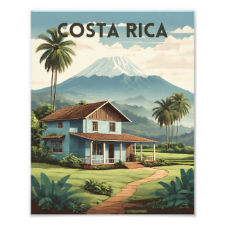 Costa Rica Reisposter | Vintage reizen poster