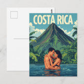 Costa Rica Reizen Briefkaart (Voorkant / Achterkant)