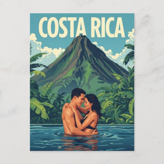 Costa Rica Reizen Briefkaart (Voorkant)