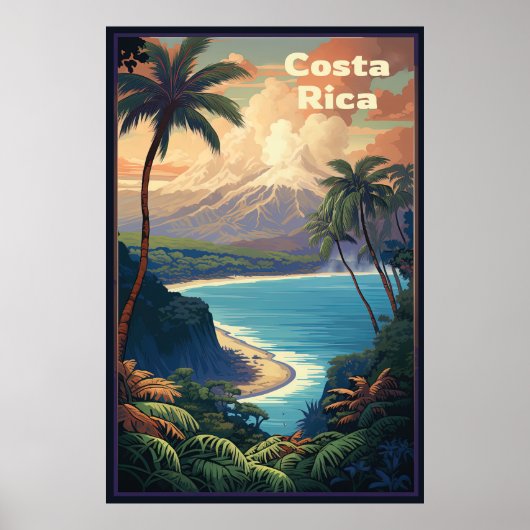 Costa Rica, Reizen Poster (Voorkant)