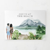 Costa Rica | Reizigersroute bestemming Drieluik Uitnodiging (Cover)