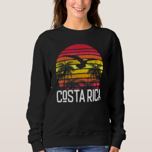 Costa Rica  Retro Beach Palm Tree Surf Trui