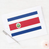 Costa Rica / Ricaanse vlag Rechthoekige Sticker (Envelop)