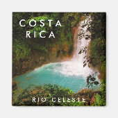 Costa Rica Rio Celeste Souvenir Magnet (Voorkant)