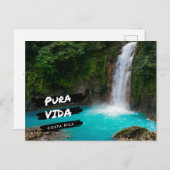Costa Rica Rio Celeste waterval vakantie Briefkaart (Voorkant / Achterkant)