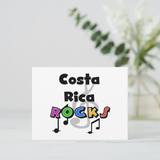 Costa Rica Rocks Briefkaart (Staand voorkant)
