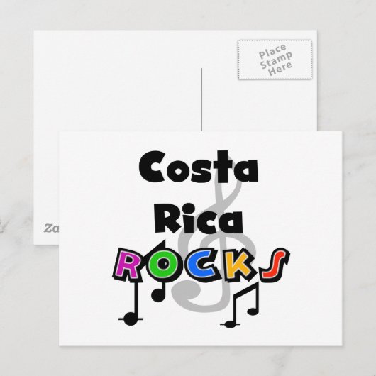 Costa Rica Rocks Briefkaart (Voorkant / Achterkant)