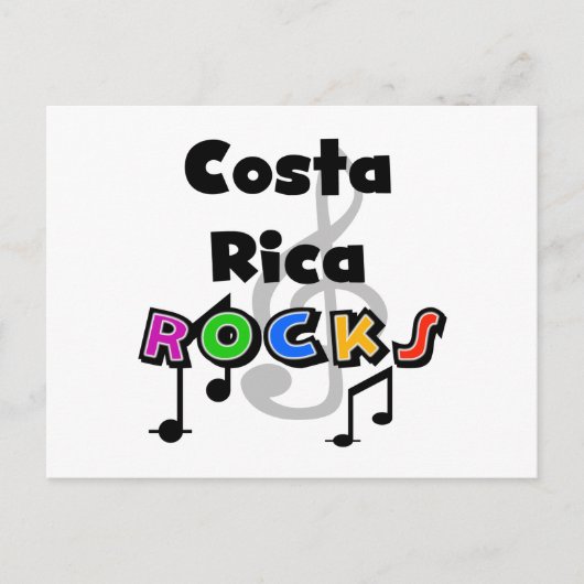 Costa Rica Rocks Briefkaart (Voorkant)