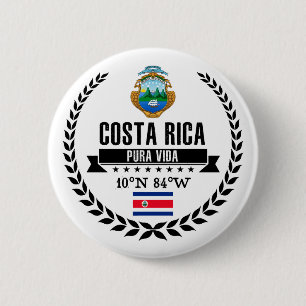 Costa Rica Ronde Button 5,7 Cm