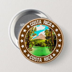 Costa Rica Ronde Button 7,6 Cm