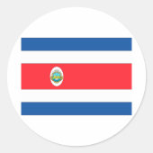 Costa Rica Ronde Sticker (Voorkant)