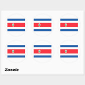Costa Rica Ronde Sticker (Vel)