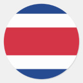 Costa Rica Ronde Sticker (Voorkant)