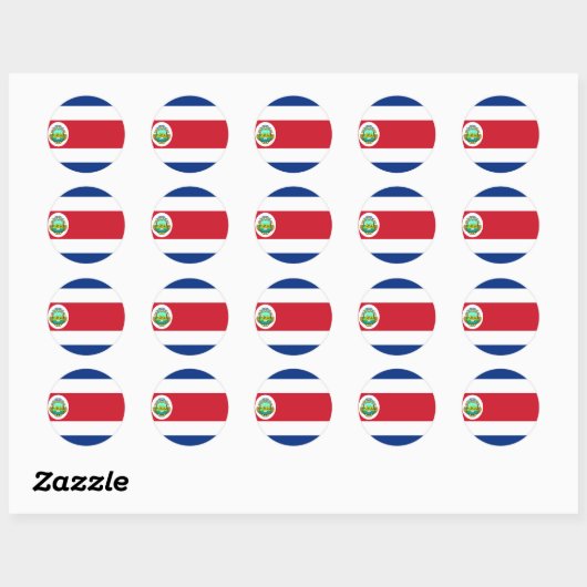 costa rica ronde sticker (Vel)