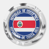 Costa Rica Round Emblem Magneet (Voorkant)