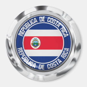 Costa Rica Round Emblem Magneet