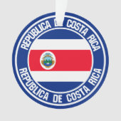 Costa Rica Round Emblem Ornament (voorkant)