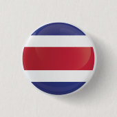 Costa Rica Round Icon Flag Ronde Button 3,2 Cm (Voorkant)