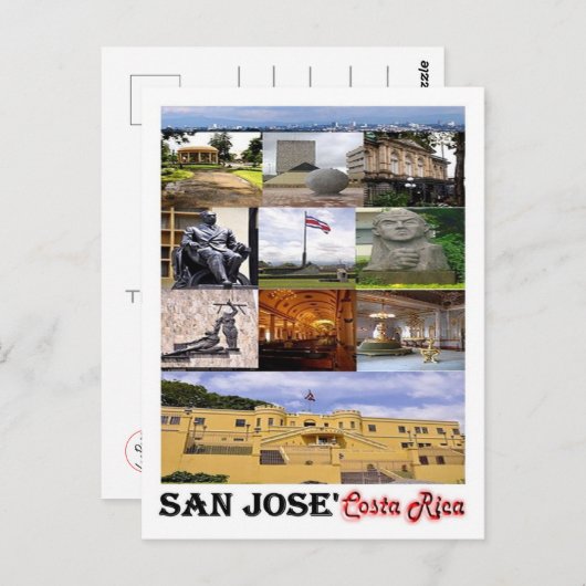 Costa Rica - San Josè Briefkaart (Voorkant / Achterkant)
