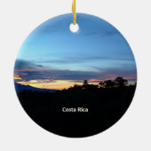 Costa Rica, schilderachtig foto Keramisch Ornament (Achterkant)
