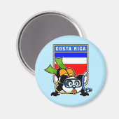 Costa Rica Scuba Diving Panda Magneet (Voorkant / Achterkant)