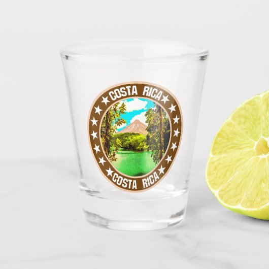Costa Rica Shot Glas (Voorkant)