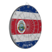 Costa Rica slaat toe! patriottisch dartbord (Voorkant Links)