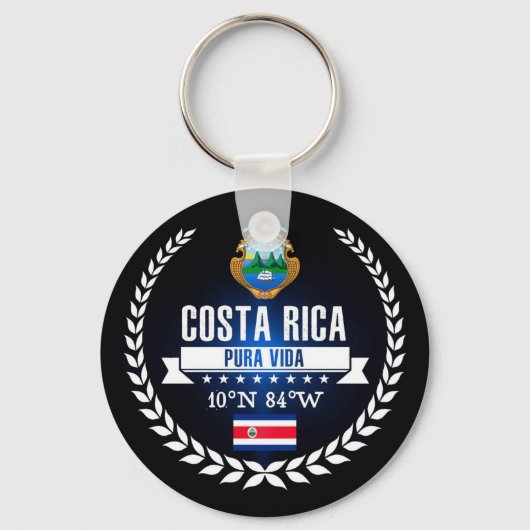 Costa Rica Sleutelhanger (Voorkant)