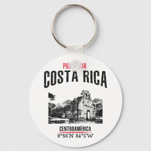 Costa Rica Sleutelhanger (Voorkant)