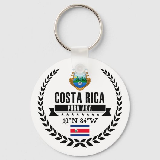 Costa Rica Sleutelhanger (Voorkant)