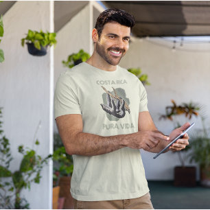 Costa Rica Sloth Pura Vida T-shirt