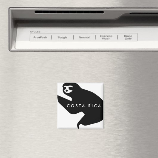 Costa Rica Sloth Souvenir Magnet (Insitu (Vaatwasser))