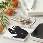 Costa Rica Sloth Souvenir Sleutelhanger (Voorkant Rechts)