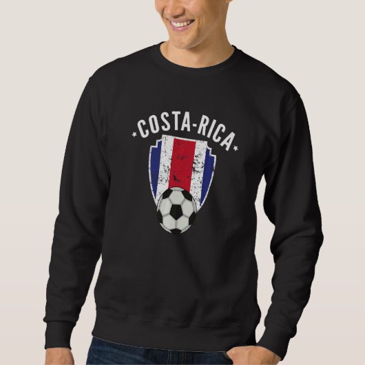Costa Rica Soccer Flag Football Costa Ricia Pride Trui (Voorkant)