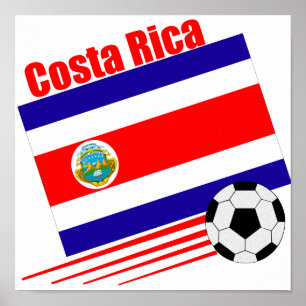 Costa Rica Soccer Team Poster