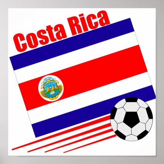 Costa Rica Soccer Team Poster (Voorkant)