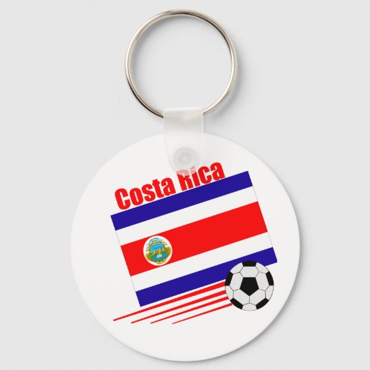 Costa Rica Soccer Team Sleutelhanger (Voorkant)