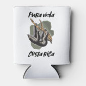 Costa Rica Souvenir Pura Vida Sloth Blikjeskoeler (Voorkant)