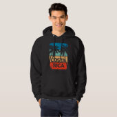 Costa Rica Souvenir Travel Vaction Trip Retro Sun Hoodie (Voorkant volledig)