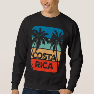 Costa Rica Souvenir Travel Vaction Trip Retro Sun Trui