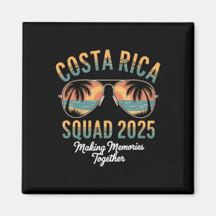 Costa Rica Squad 2025 Vakantie Tropische Pura Vida Magneet