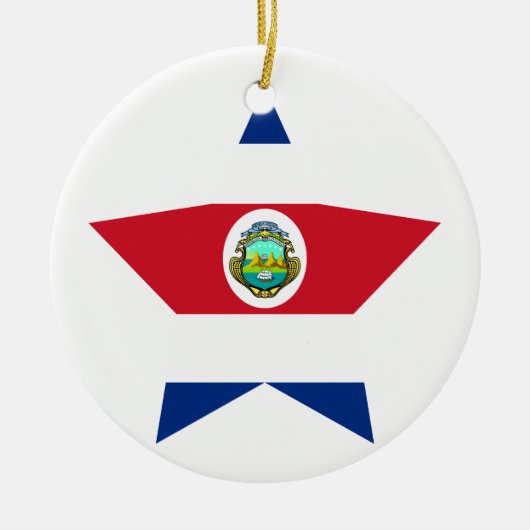 Costa+Rica Star Keramisch Ornament (Voorkant)
