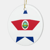 Costa+Rica Star Keramisch Ornament (Links)