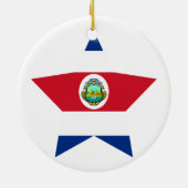 Costa+Rica Star Keramisch Ornament (Achterkant)
